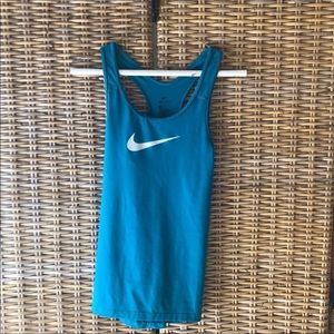 Nike Dri Fit Teal Tank Top Size Medium